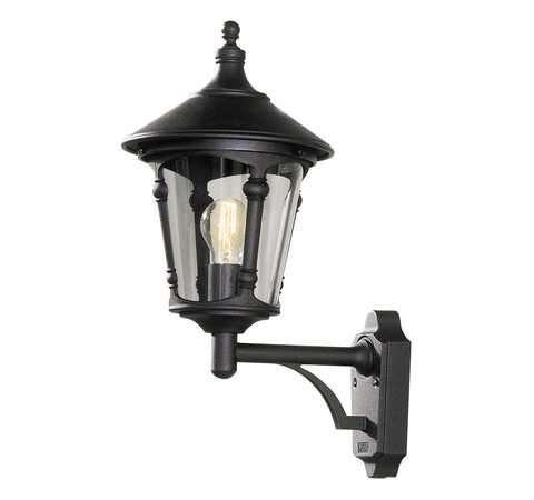 Virgo 571 Up Wall Light Matt Black