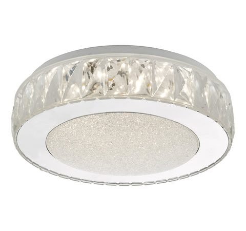 Akelia Flush Acrylic & Stainless Steel Small LED