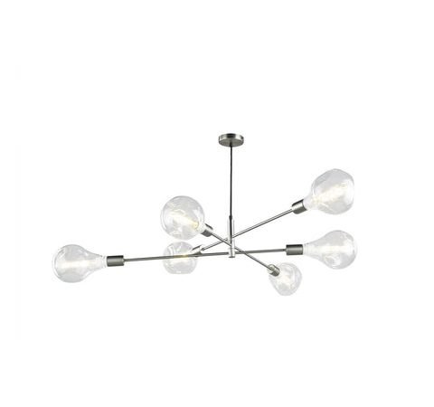 Alana 6lt Pendant - Satin Chrome