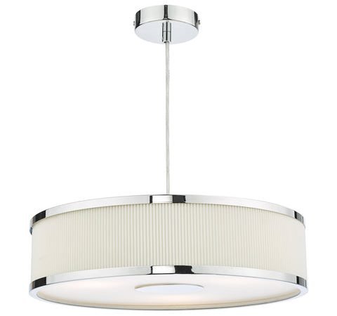 Alvaro 3 Light Single Pendant - Polished Chrome