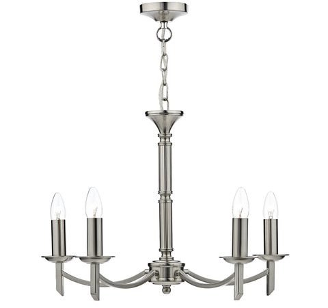 Ambassador 5 Light Dual Mount Pendant - Satin Chrome