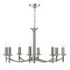 Ambassador 8 Light Dual Mount Pendant - Satin Chrome