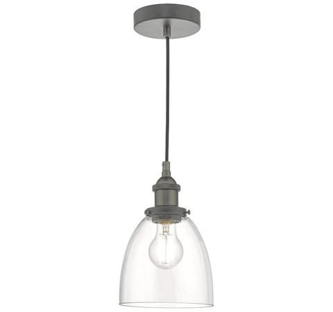 Arvin Pendant - Antique Chrome & Glass