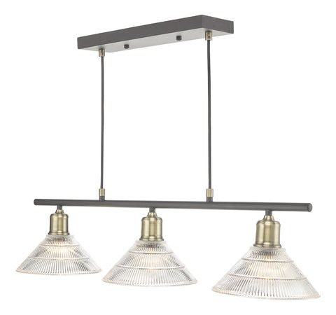 Boyd 3 Light Bar - Antique Brass