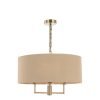Jamelia 3 Light Shadelier - Antique Brass