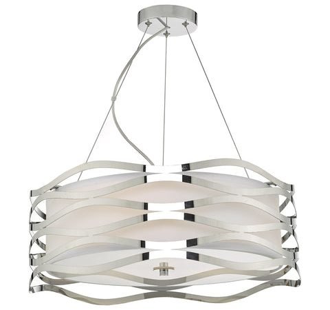 Mizella 3 Light Pendant - Polished Chrome