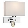 Modena Wall Light With LED In Polished Chrome (Bracket Only)