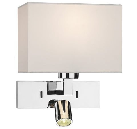 Modena Wall Light With LED In Polished Chrome (Bracket Only)