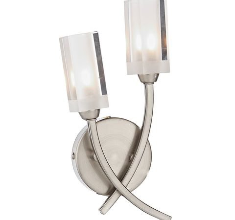 Morgan Double Wall Bracket - Satin Chrome