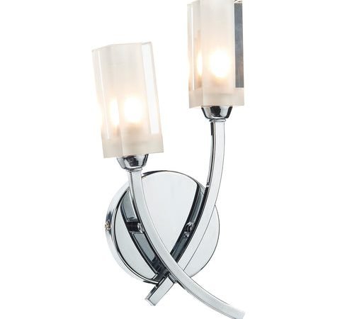 Morgan Double Wall Bracket - Polished Chrome