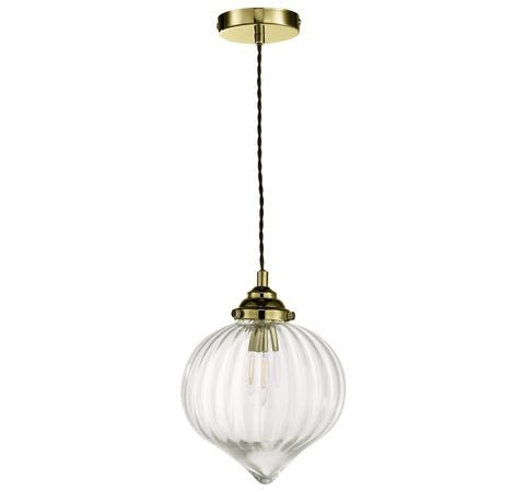 Mya 1 Light Single Pendant - Antique Brass