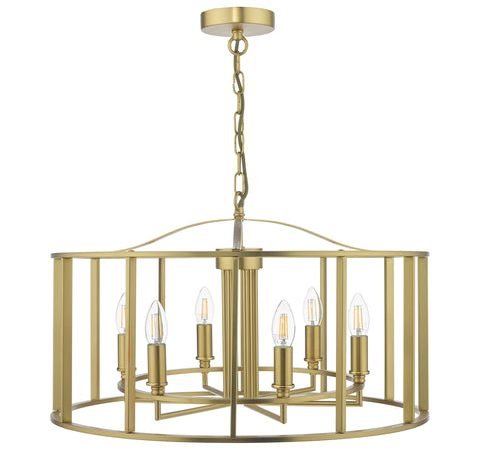 Myka 6 Light Pendant - Brushed Bronze