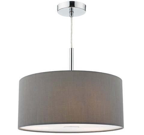 Ronda 3 Light 40cm Pendant - Slate Grey