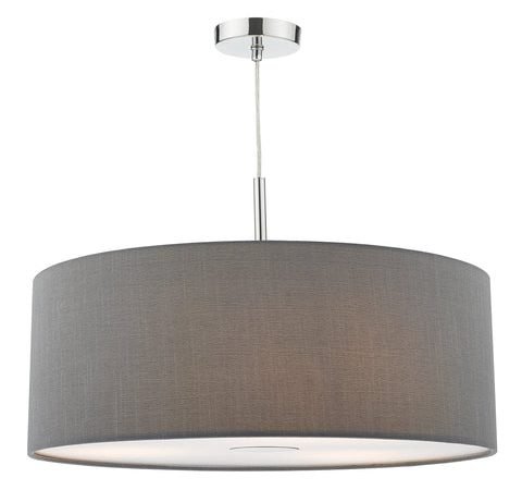 Ronda 3 Light 60CM Pendant - Slate Grey