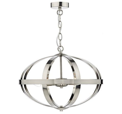 Symbol 3 Light Pendant - Satin Chrome
