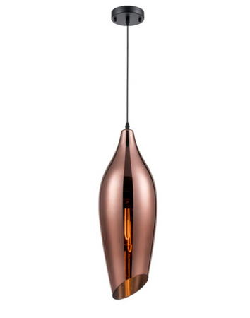 Taper Copper Glass Large Single Pendant