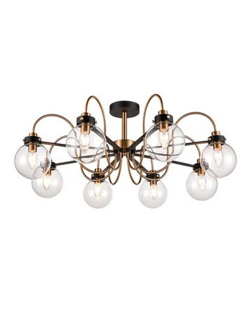Equinox 8lt Semi-Flush Ceiling Light