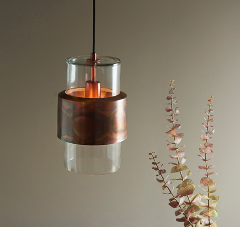Luster Single Pendant - Copper
