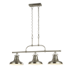 DALLAS 3LT INDUSTRIAL BAR PENDANT - SATIN SILVER
