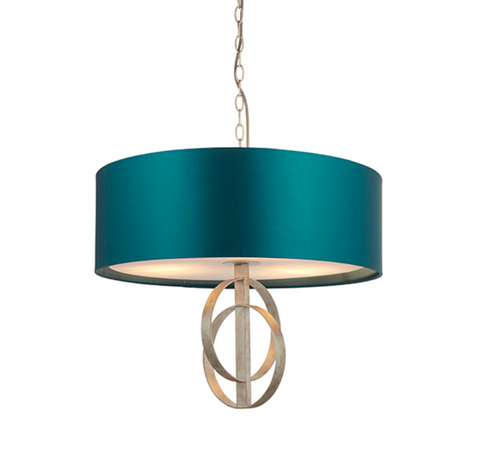 Astrid 3lt Pendant - Silver Leaf