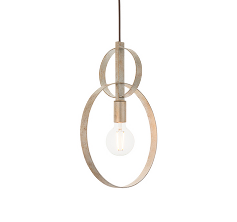 Astrid 1lt Pendant - Silver Leaf