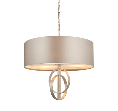 Astrid 3lt Pendant - Silver Leaf