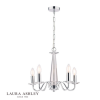 Laura Ashley Blake Cut Glass & Polished Chrome 5 Light Chandelier