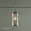 Laura Ashley Beckworth Lantern Polished Nickel Glass