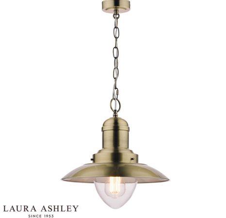 Laura Ashley Corbridge Pendant Antique Brass