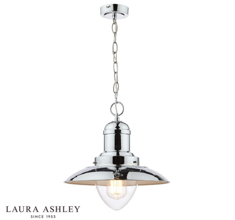 Laura Ashley Corbridge Pendant Polished Chrome