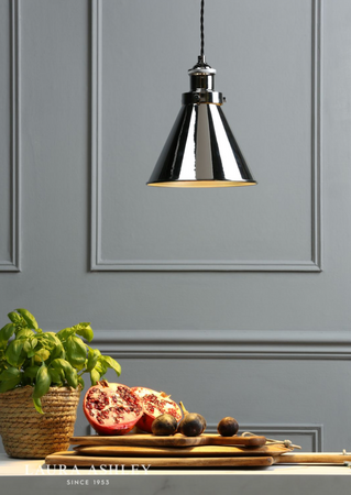 Laura Ashley Rufus Pendant Polished Chrome