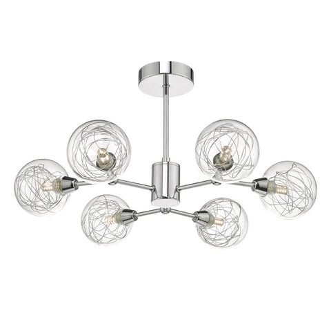 Tyka 6lt Semi Flush Ceiling Light