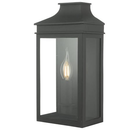 Vapour Coach Lantern Wall Light - Black