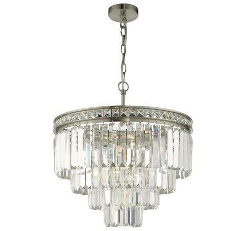 Vyana 4 Light 4 Tier Pendant - Brushed Nickel