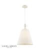 Laura Ashley Ellis Pendant Satin Cream and Crystal With Shade